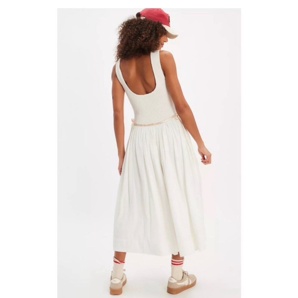 Free People Nightingale Seersucker Midi Dress - Picture 2 of 4